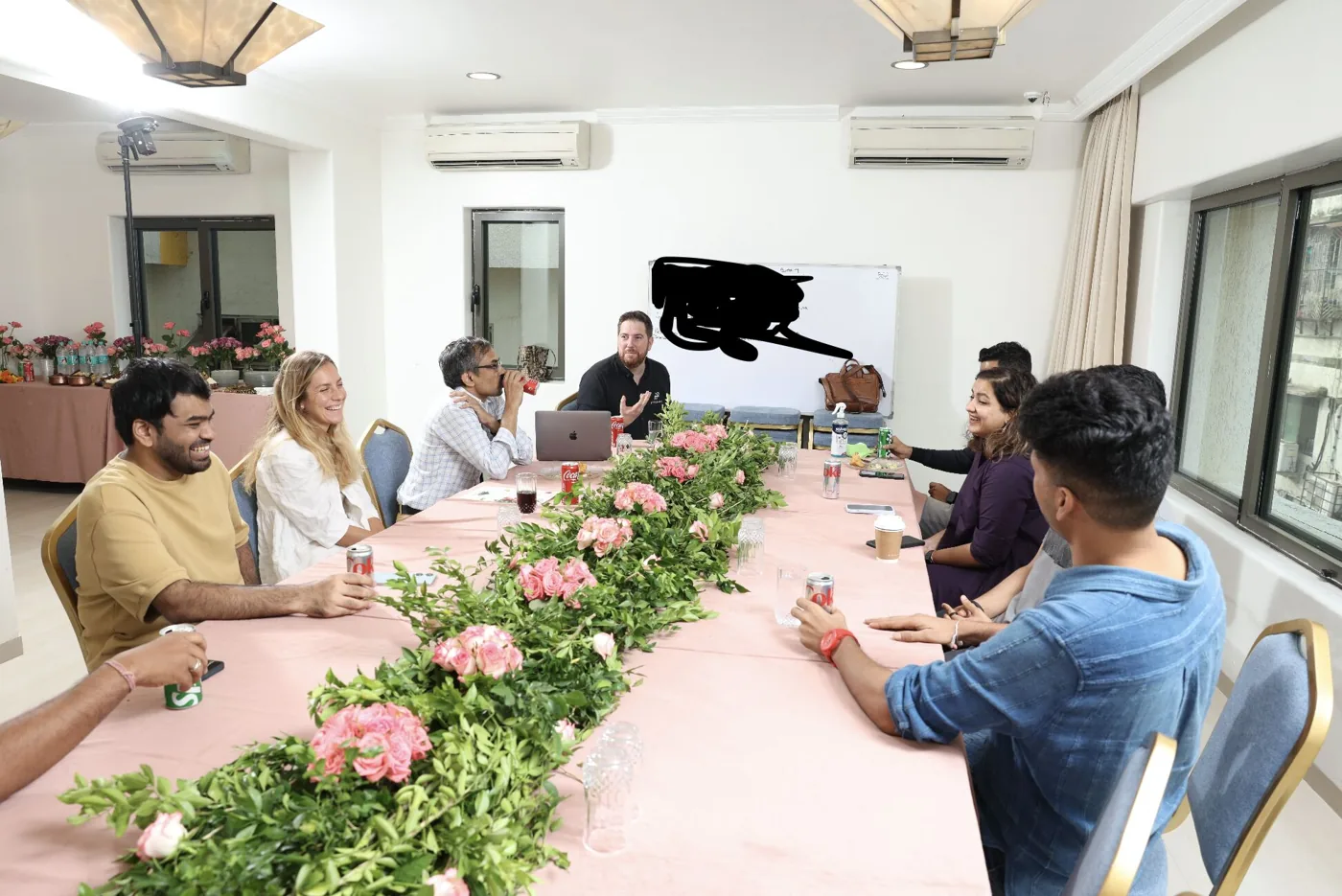 Founders and operators around the table at an FTW gathering in Mumbai